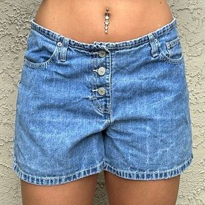 Vintage Jordache Nineties Jean Shorts with Exposed Stitching